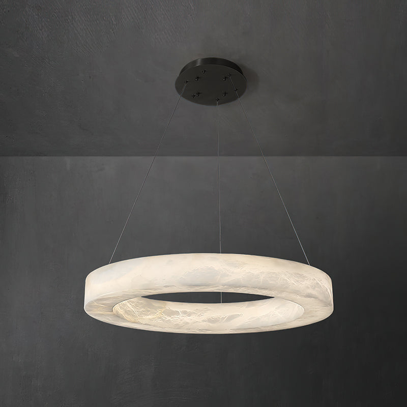 Plotuvyn Postmodern Luxury Ring Alabaster Chandelier