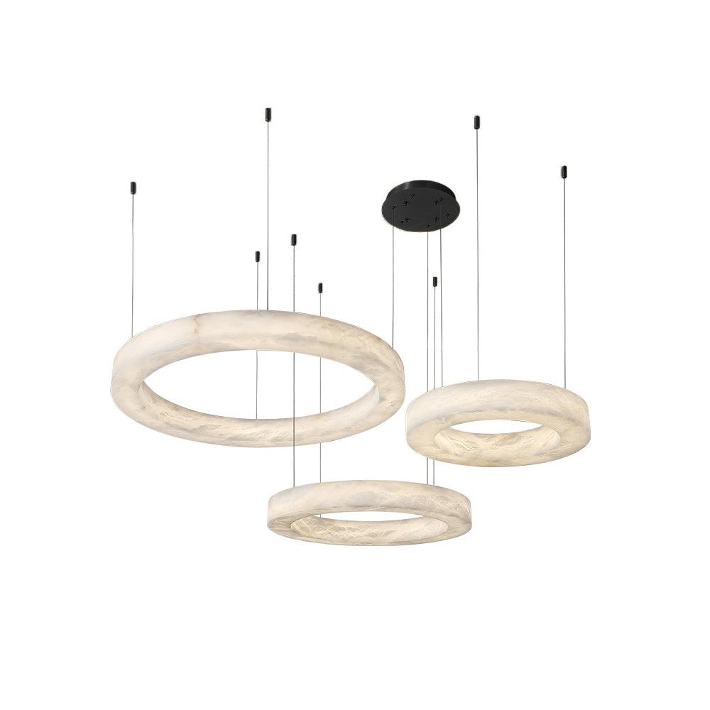 Plotuvyn Postmodern Luxury Ring Alabaster Chandelier