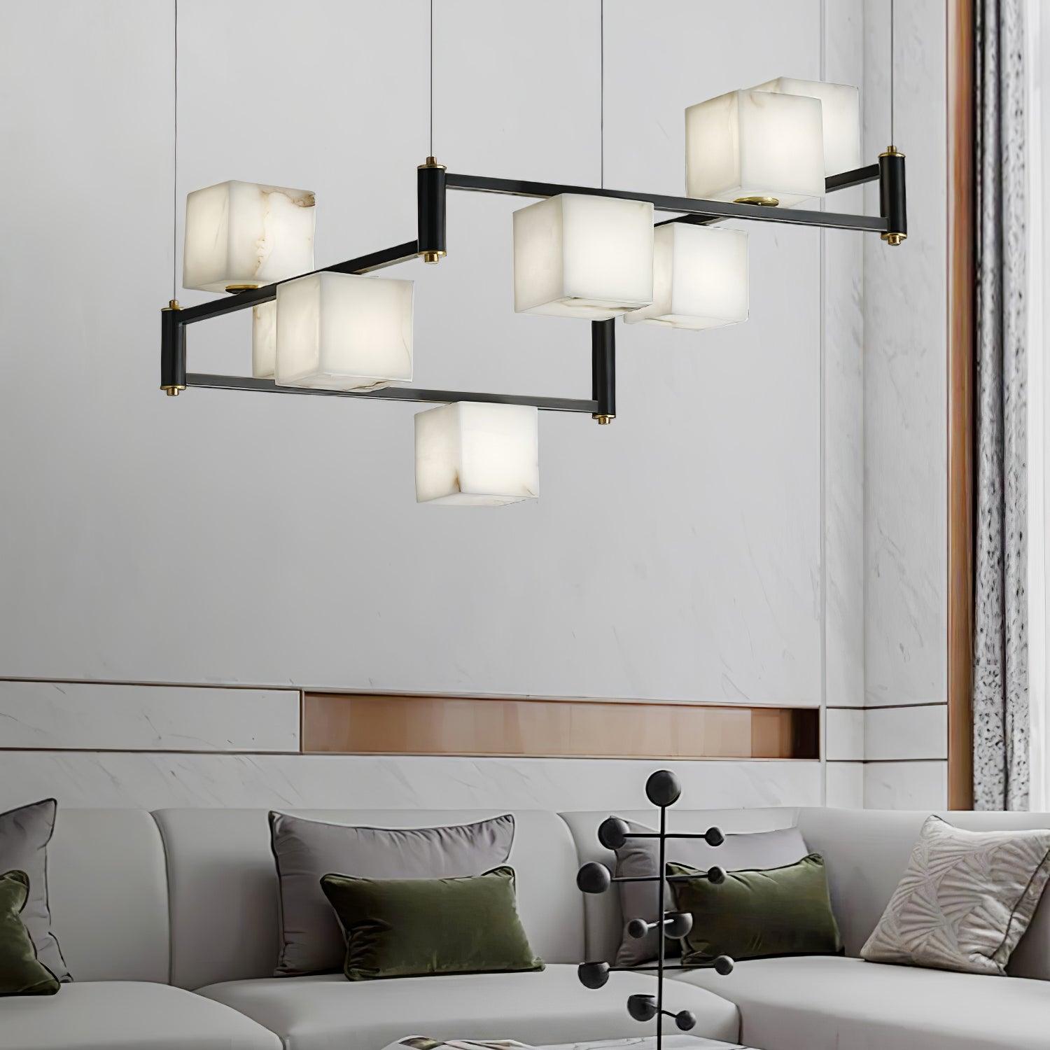Ostruvye Individual Creativity Box  Alabaster Chandelier