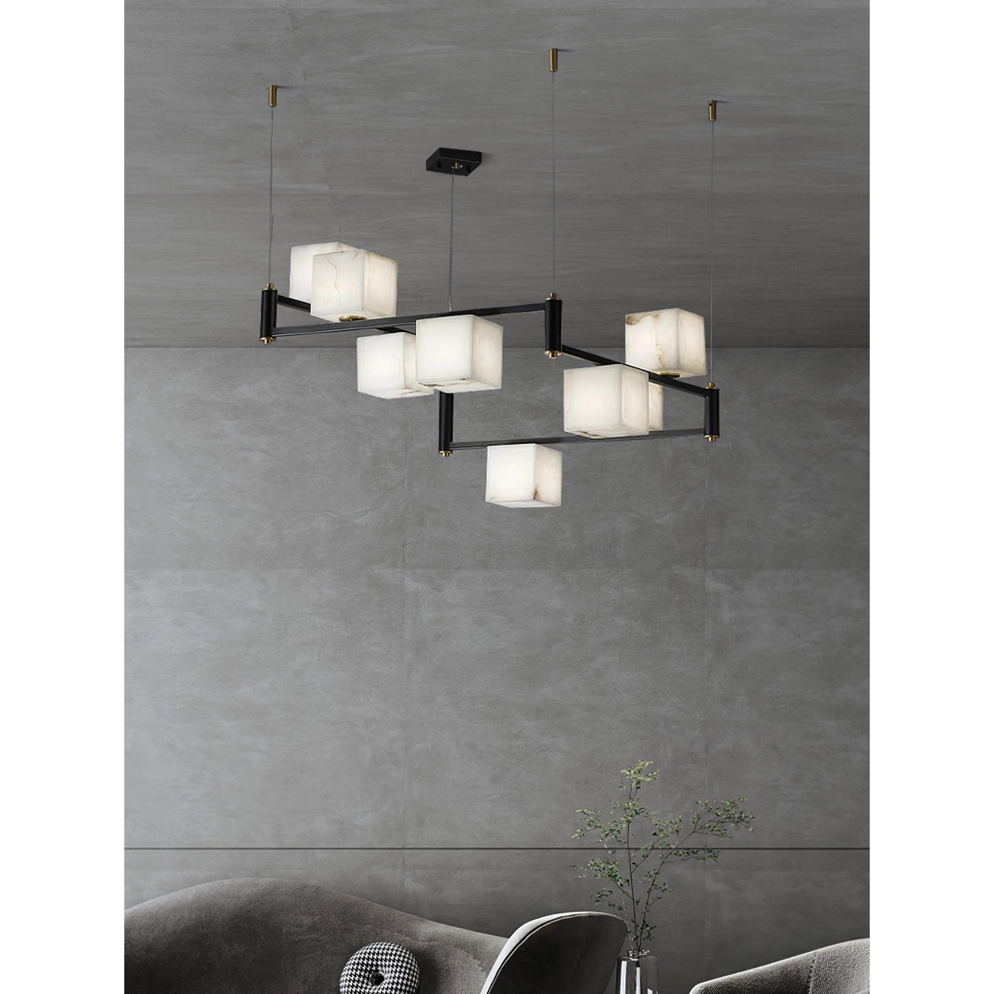 Ostruvye Individual Creativity Box  Alabaster Chandelier