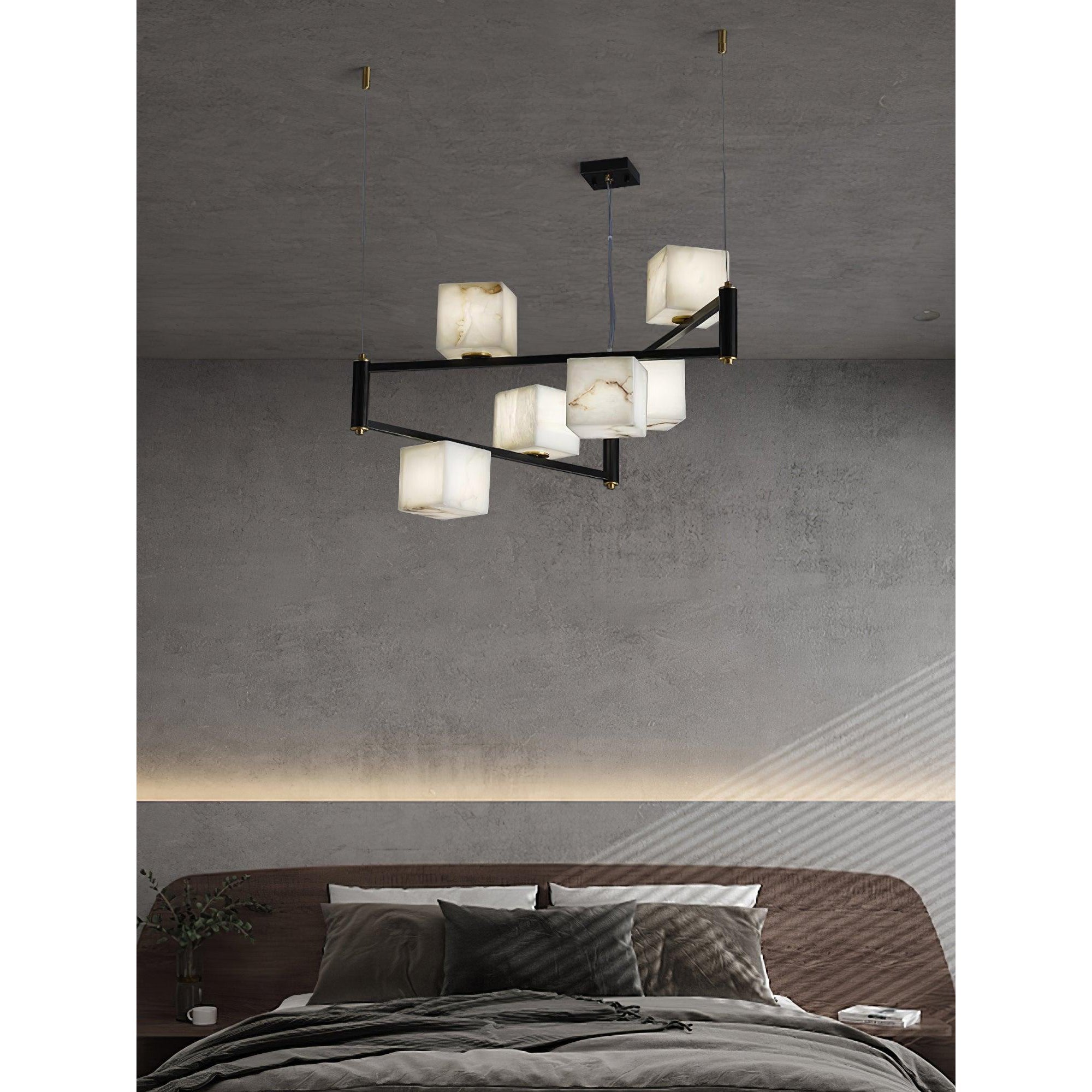 Ostruvye Individual Creativity Box  Alabaster Chandelier
