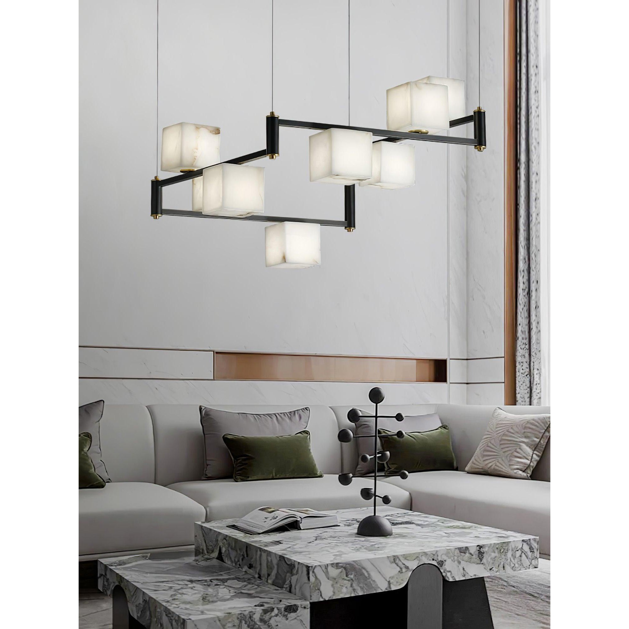 Ostruvye Individual Creativity Box  Alabaster Chandelier
