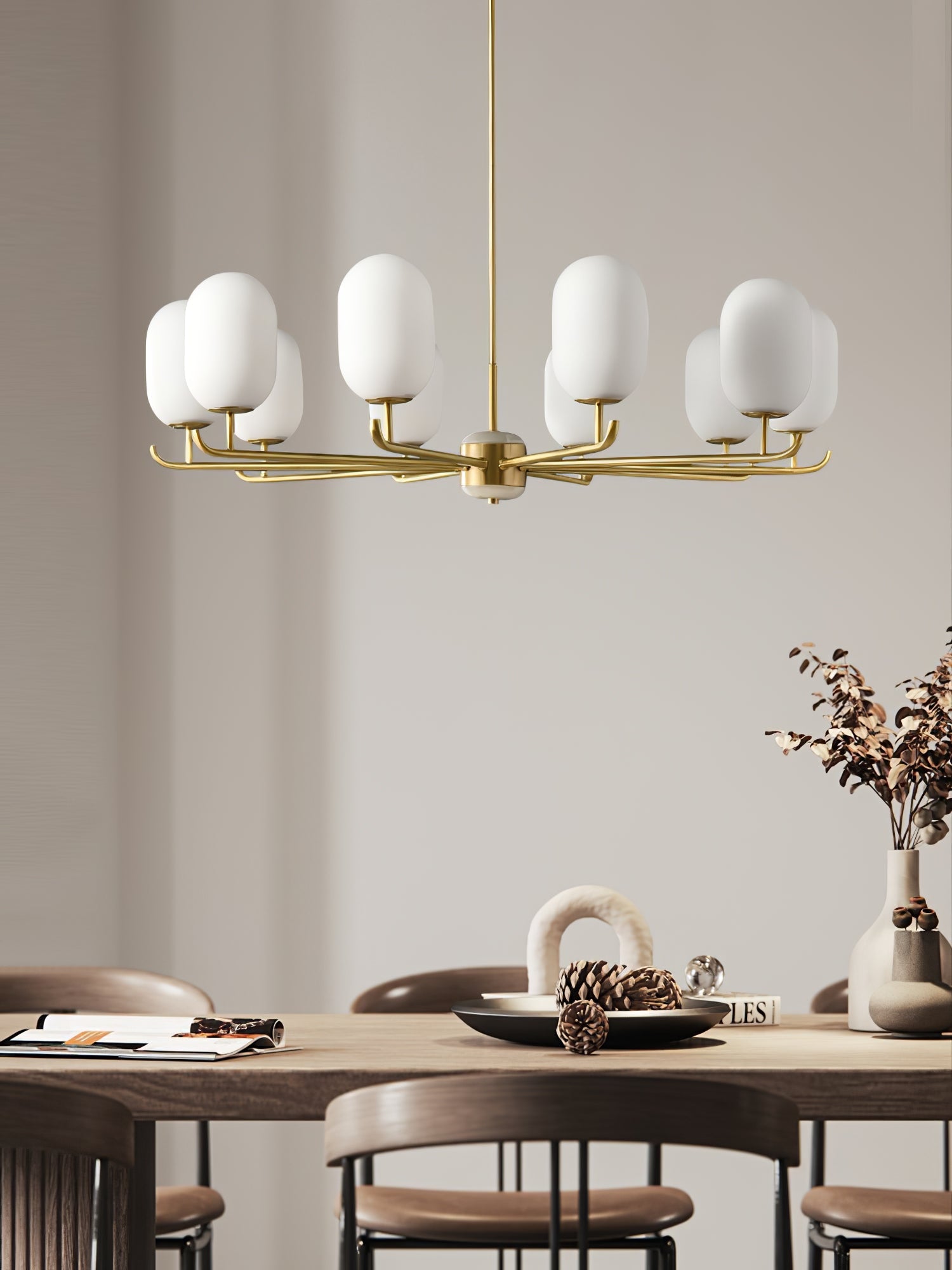 Sifuvyn Modern Geometric Glass Chandelier