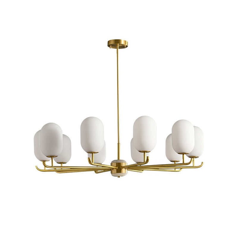 Sifuvyn Modern Geometric Glass Chandelier