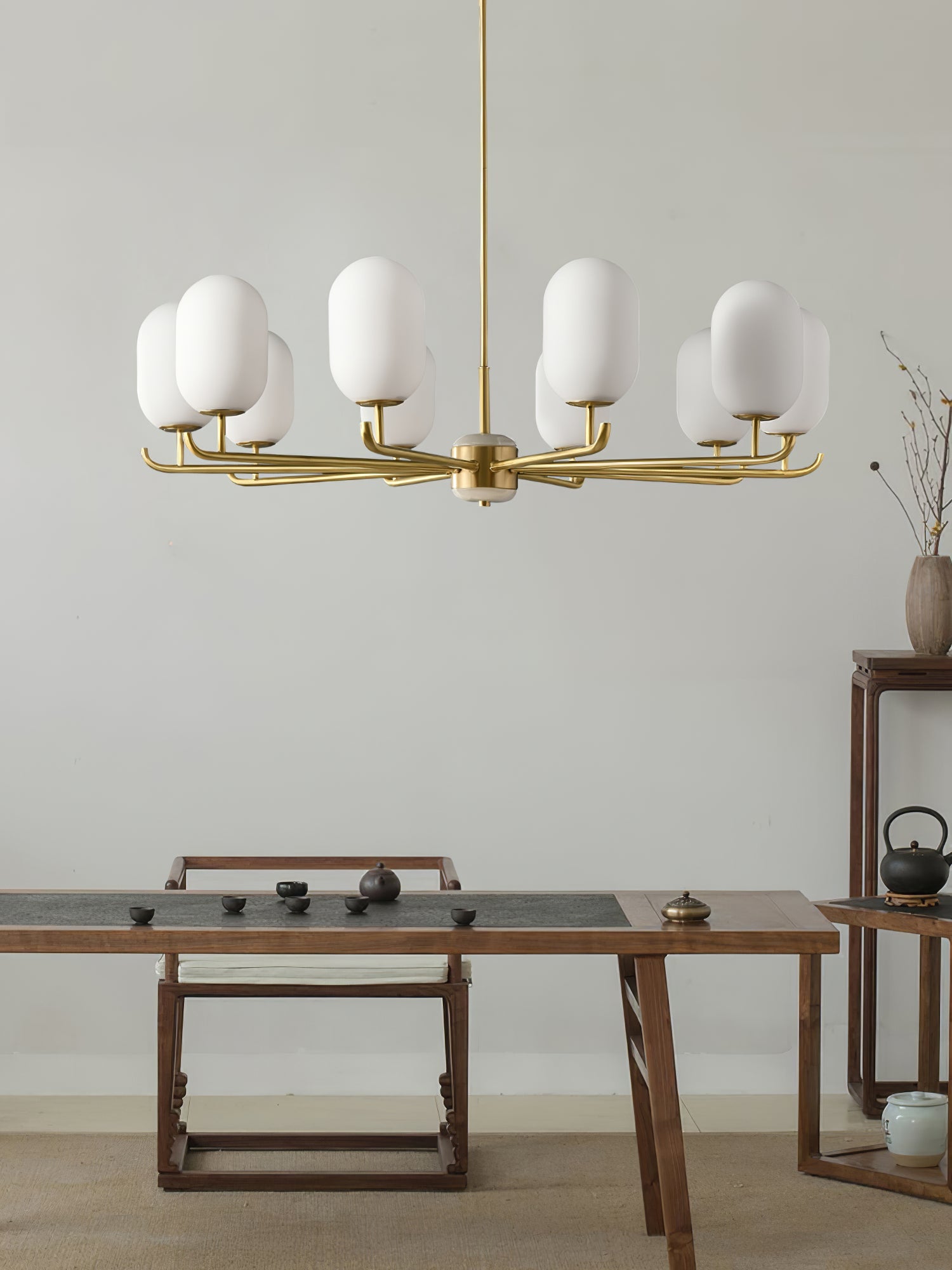 Sifuvyn Modern Geometric Glass Chandelier