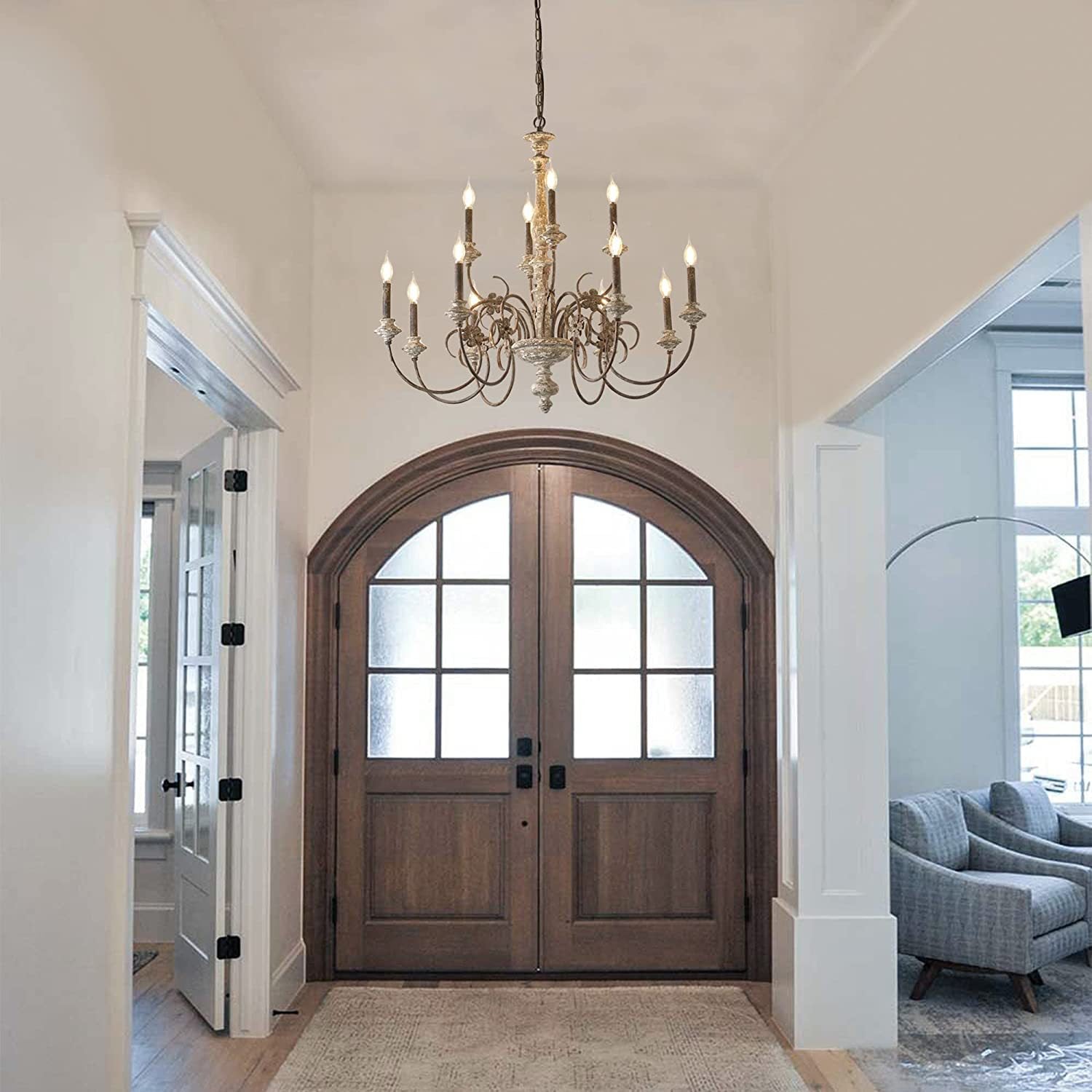 Waegnuvyn Traditional Candle  Metal Chandelier