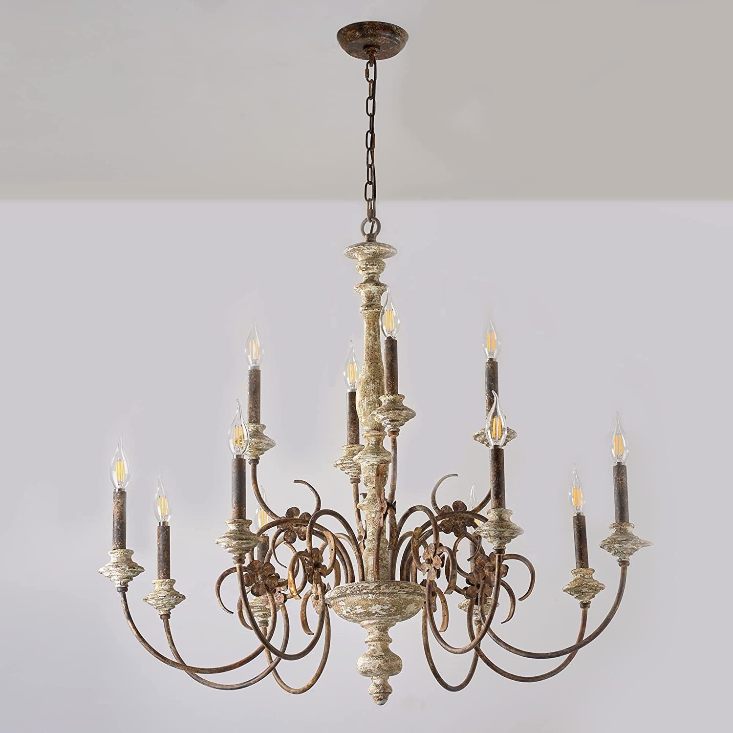 Waegnuvyn Traditional Candle  Metal Chandelier