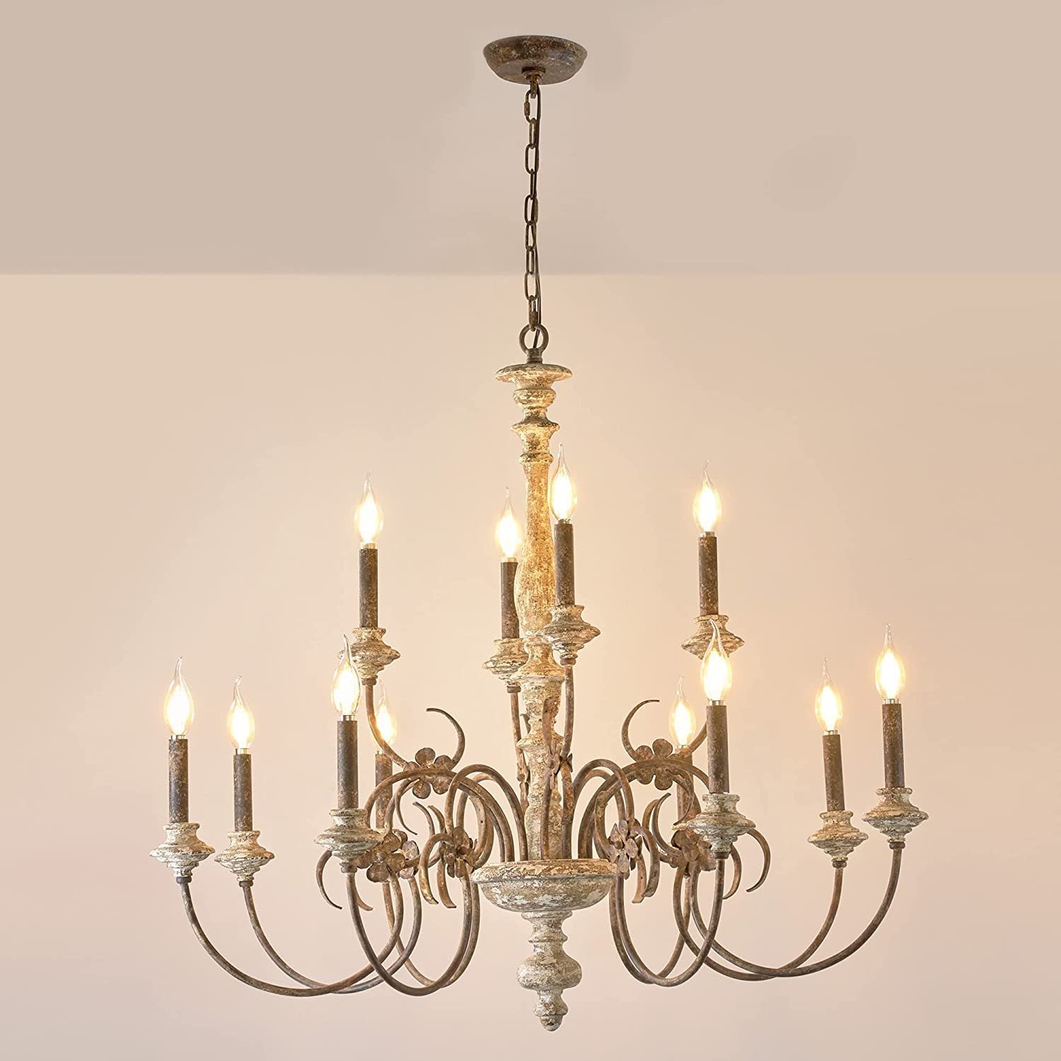Waegnuvyn Traditional Candle  Metal Chandelier