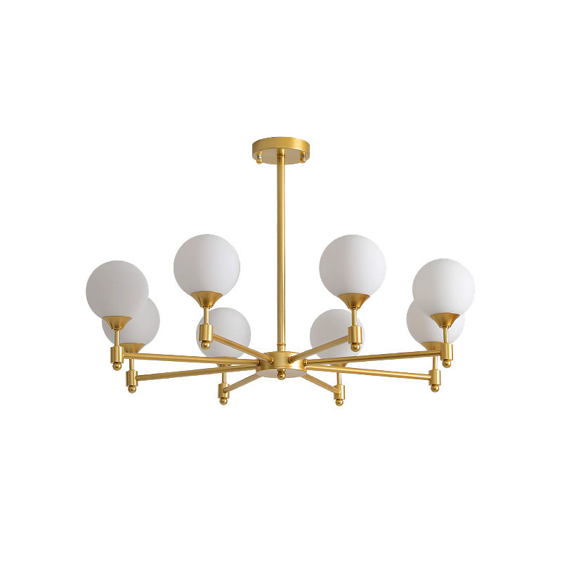 Vatnuvyi Minimalist Globe Glass Chandelier
