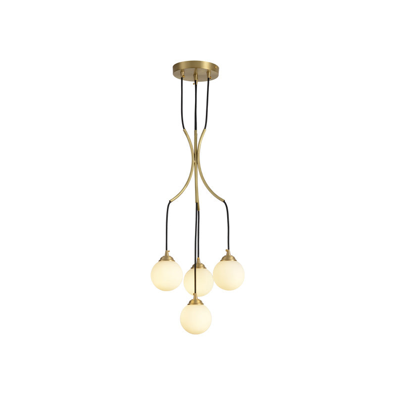 Zoruvyi Modern Minimalist Ball Drop Glass Chandelier
