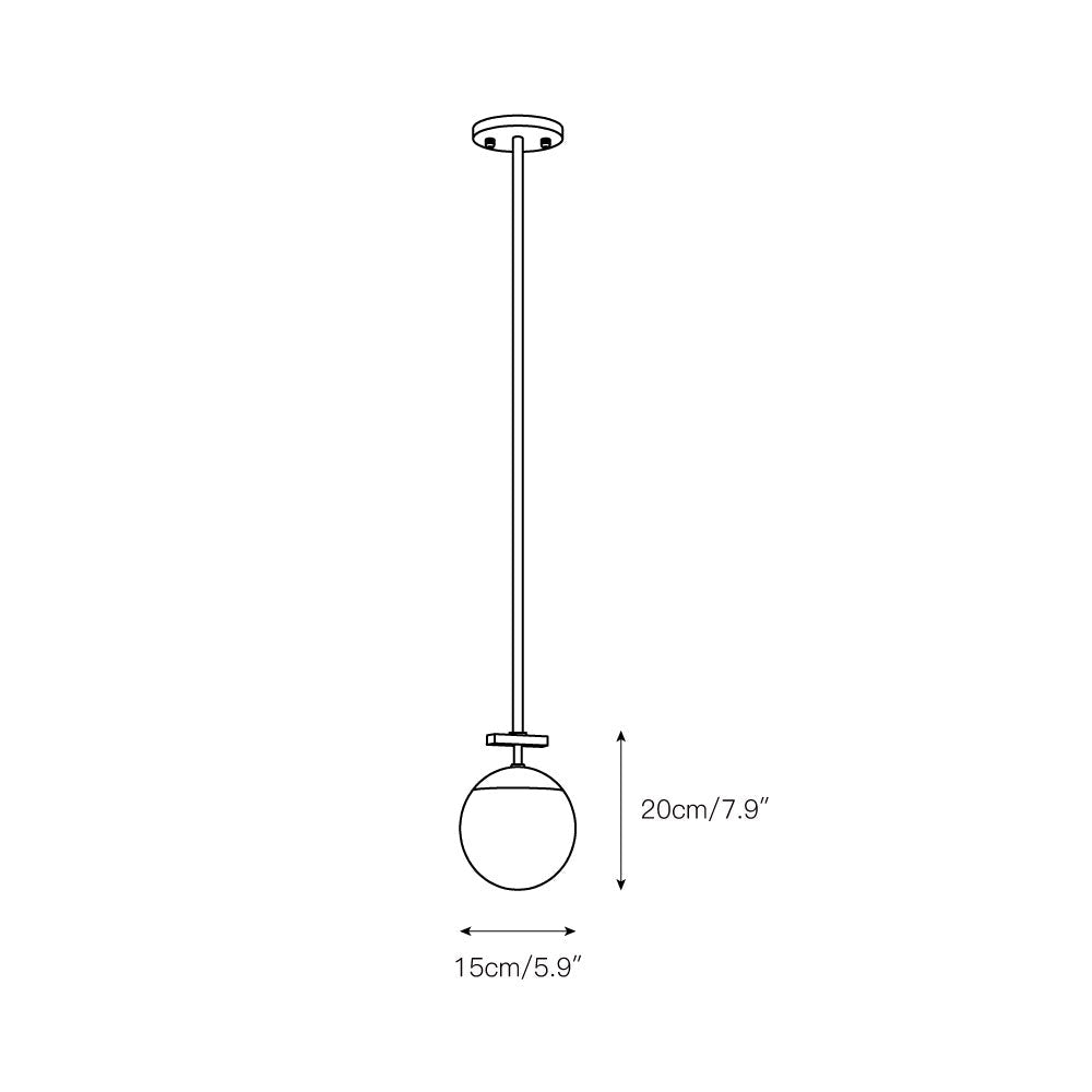 Ornuvyn Modern Minimalist Glass Chandelier