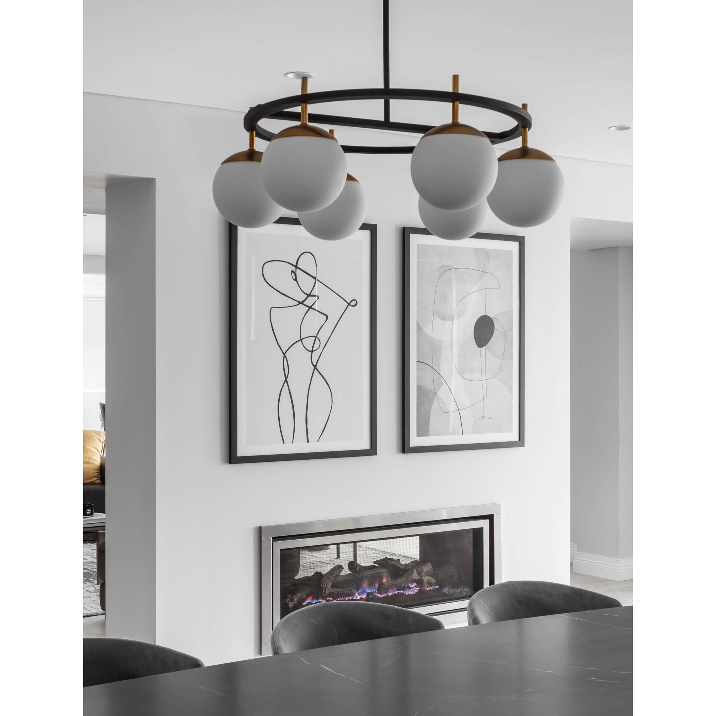 Ornuvyn Modern Minimalist Glass Chandelier