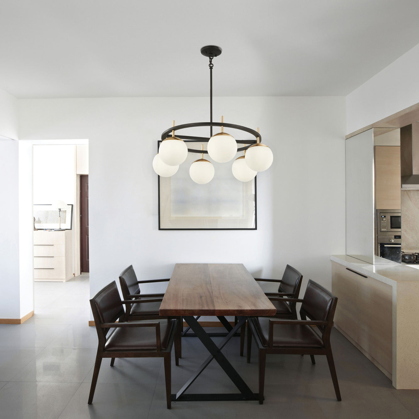 Ornuvyn Modern Minimalist Glass Chandelier