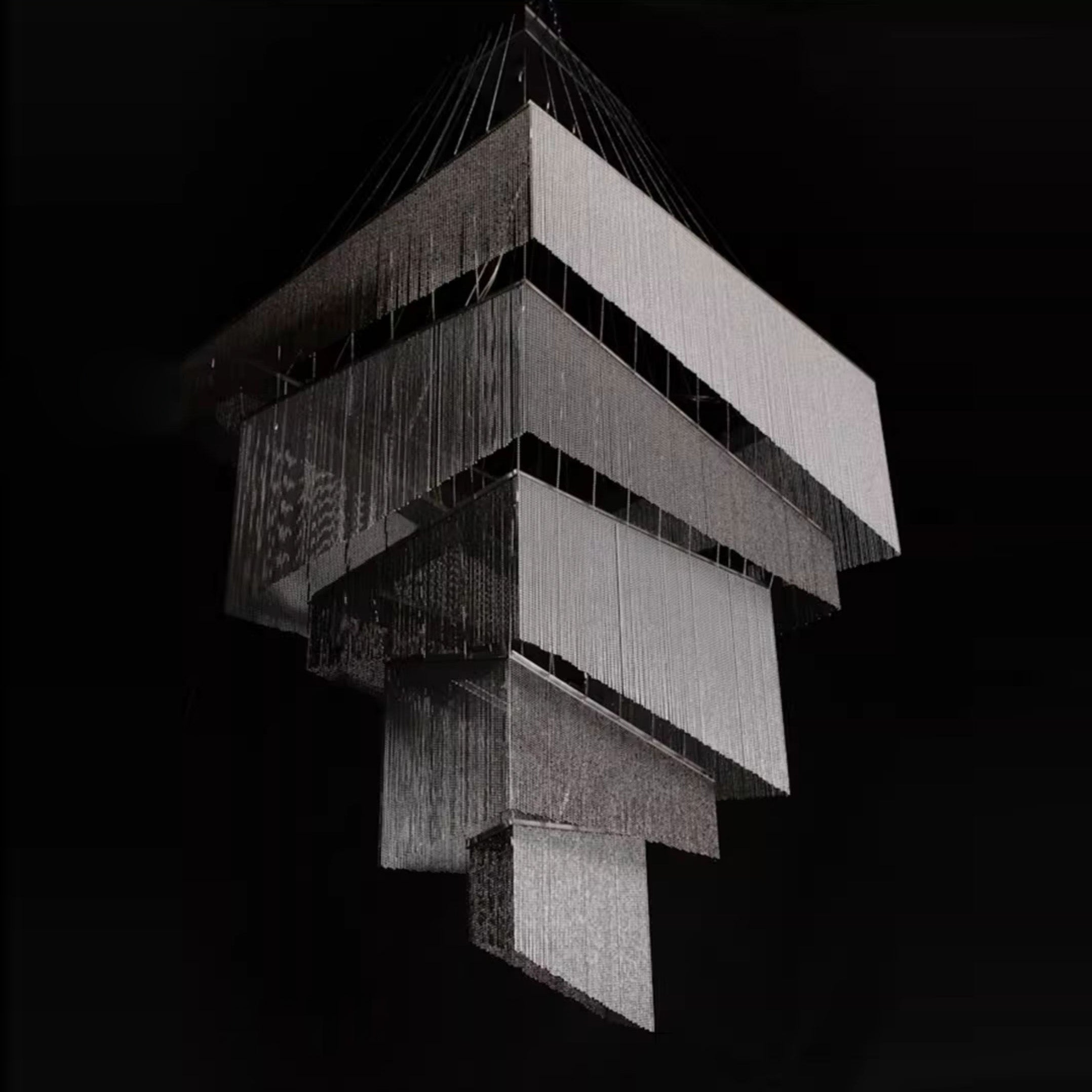 Caeluvyn Postmodern Chain Tassel Metal Chandelier