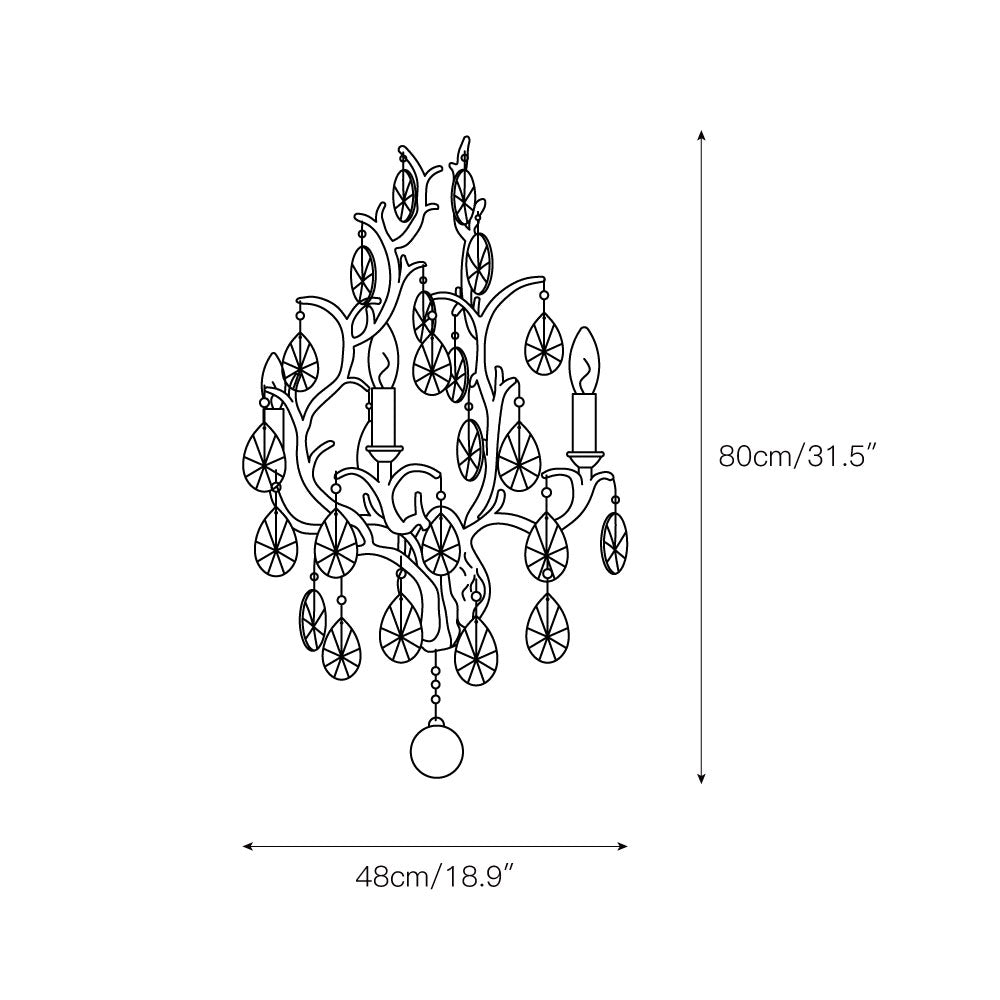 Caeluvyi Postmodern Luxury Metal Wall Lamp