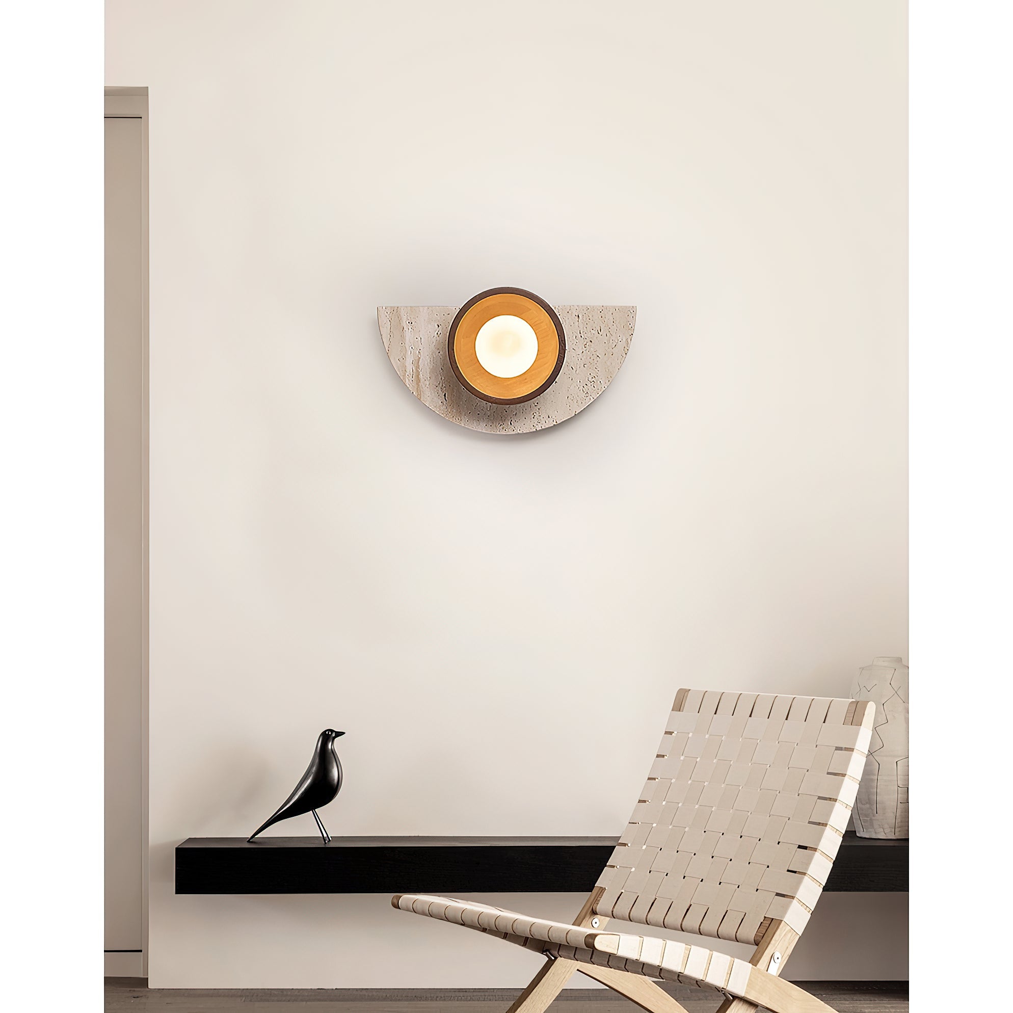 Dvaluvyi Individual Creativity Travertine Wall Lamp
