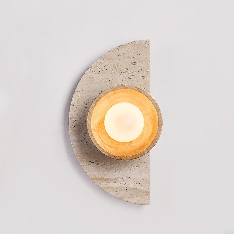 Dvaluvyi Individual Creativity Travertine Wall Lamp
