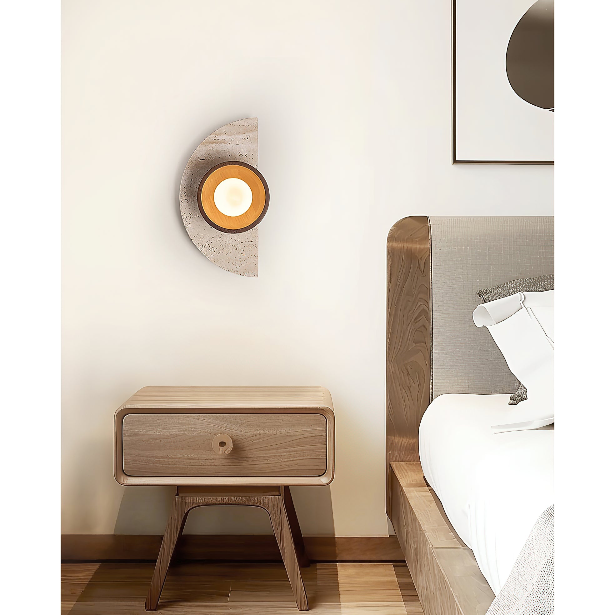 Dvaluvyi Individual Creativity Travertine Wall Lamp