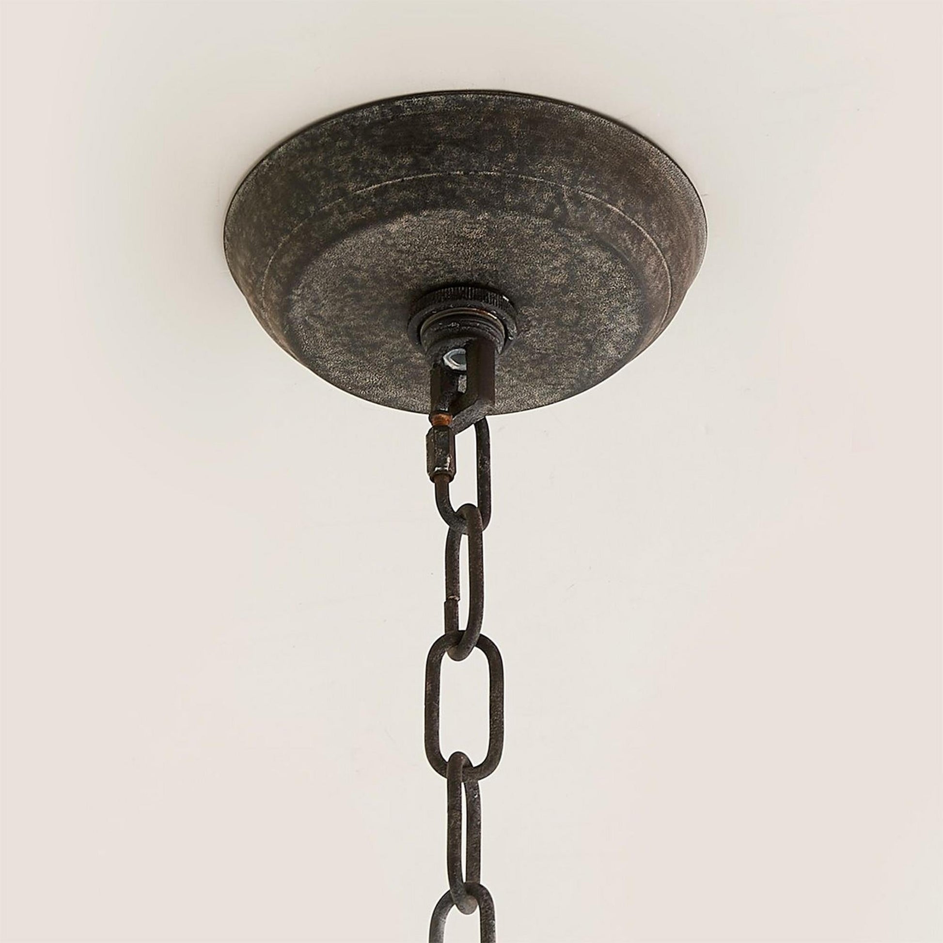 Eirikuvyi Vintage Creativity Metal Wood Lantern Pendant Lamp - Lamp Copper