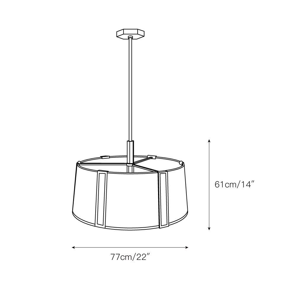 Gloruvyn Modern Minimalist Natural Metal Chandelier