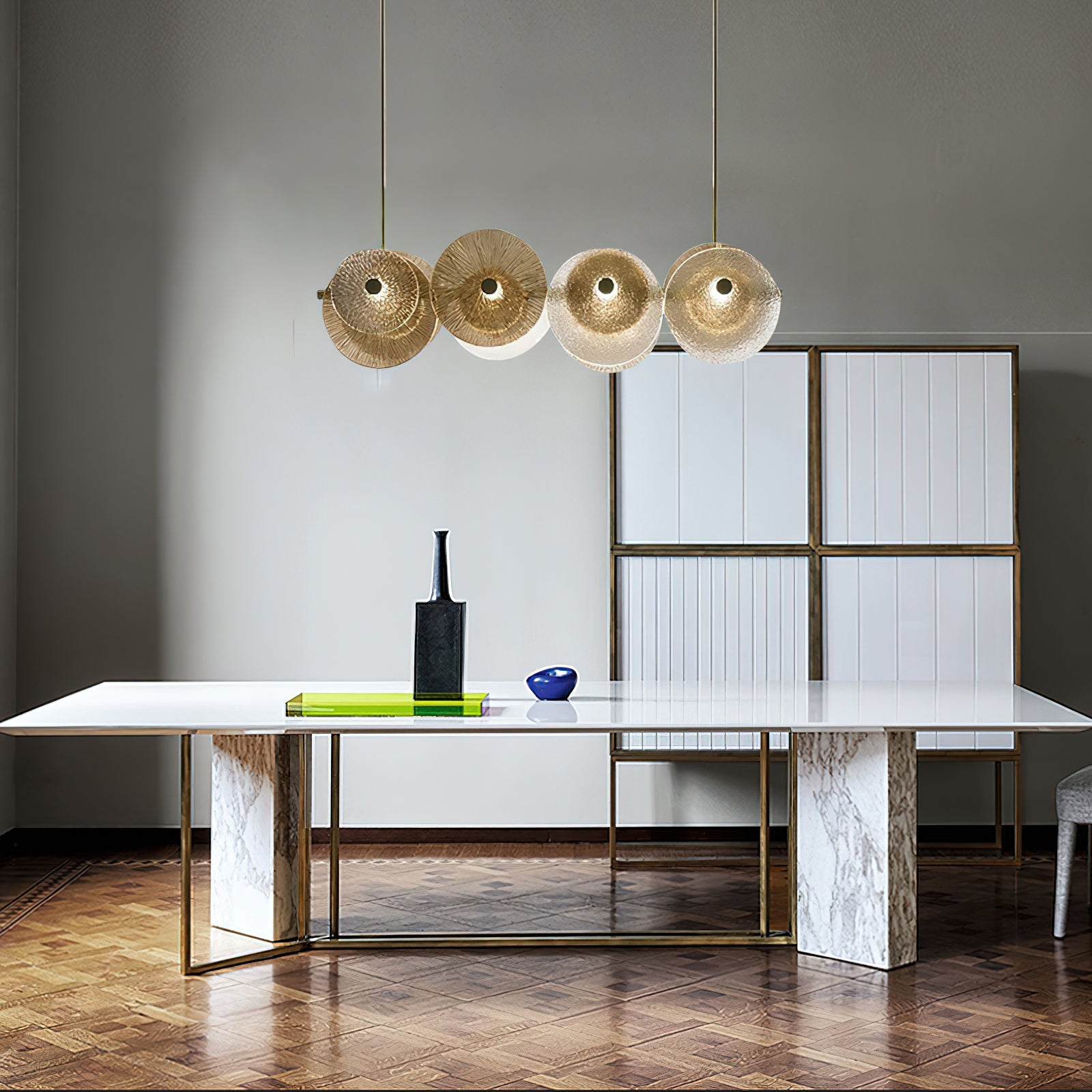 Himinuvyn Nordic Modern Metal Crystal Chandelier