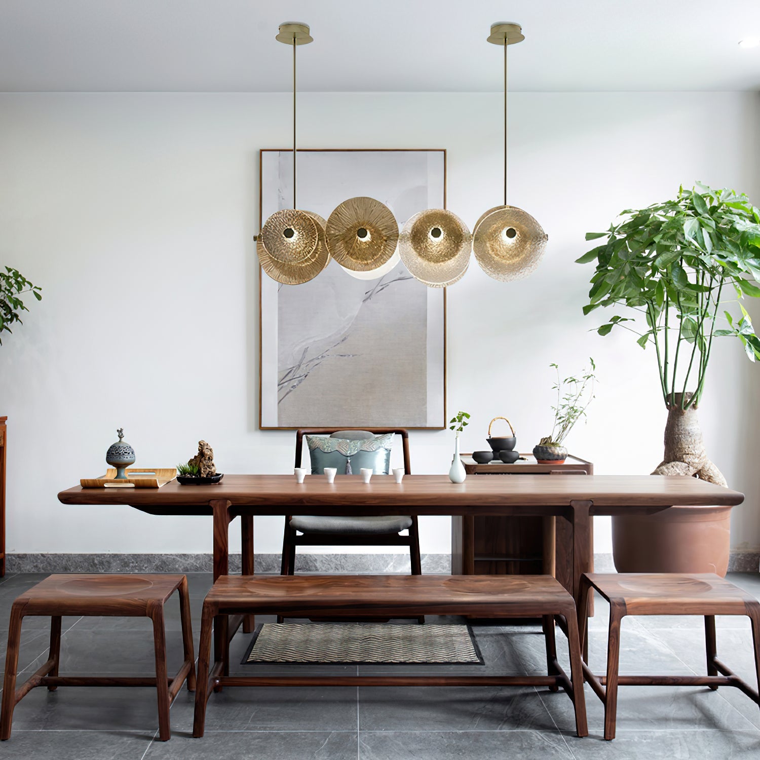 Himinuvyn Nordic Modern Metal Crystal Chandelier