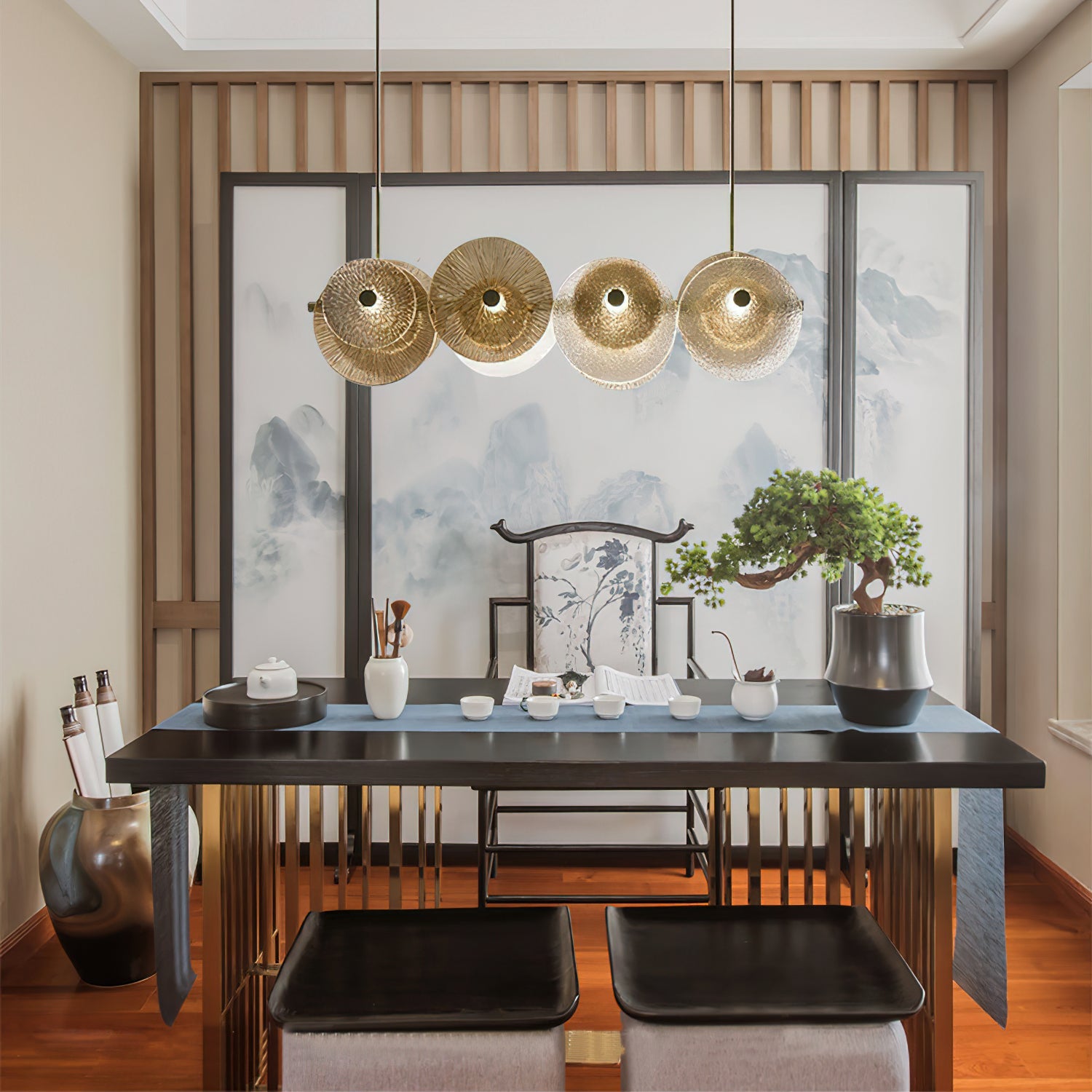 Himinuvyn Nordic Modern Metal Crystal Chandelier