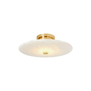 Jarnbruvyn Modern Brass Alabaster Metal Ceiling Lamp