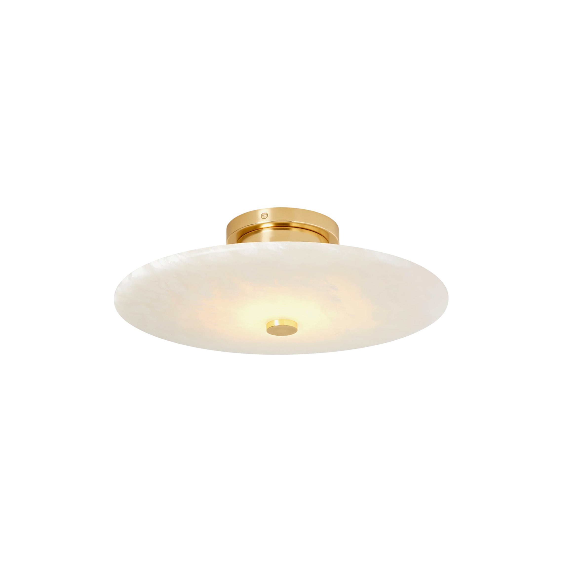 Jarnbruvyn Modern Brass Alabaster Metal Ceiling Lamp