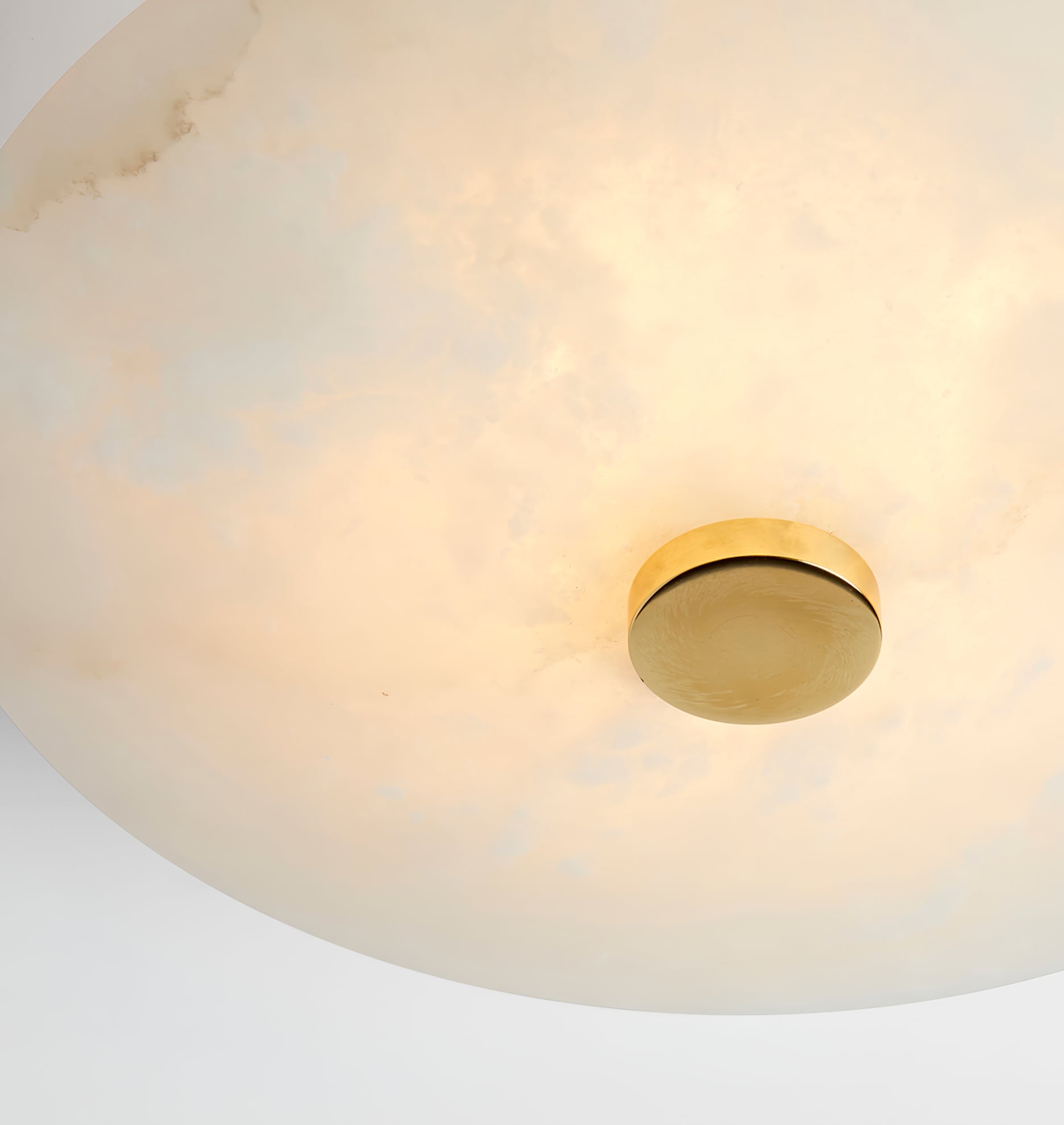 Jarnbruvyn Modern Brass Alabaster Metal Ceiling Lamp