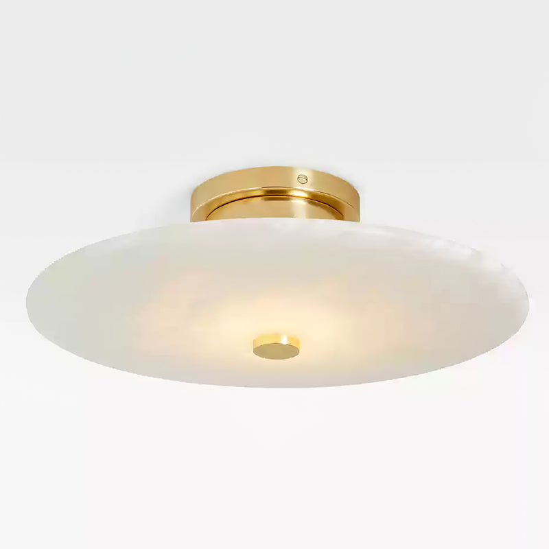 Jarnbruvyn Modern Brass Alabaster Metal Ceiling Lamp