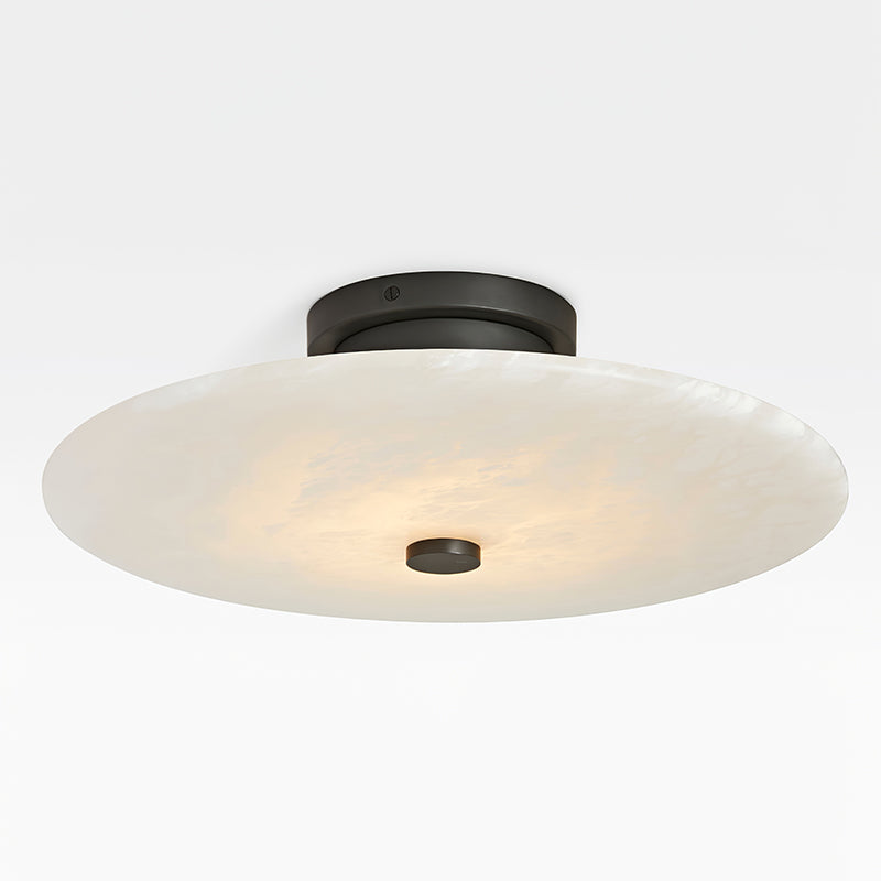 Jarnbruvyn Modern Brass Alabaster Metal Ceiling Lamp