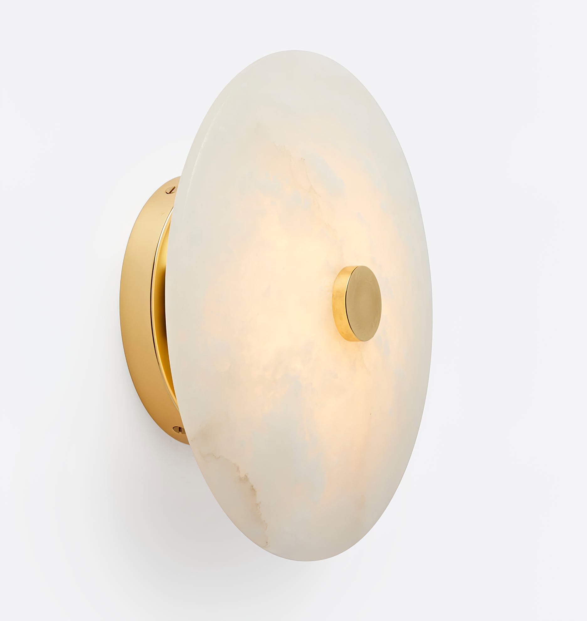 Jarnbruvyn Modern Brass Alabaster Metal Ceiling Lamp