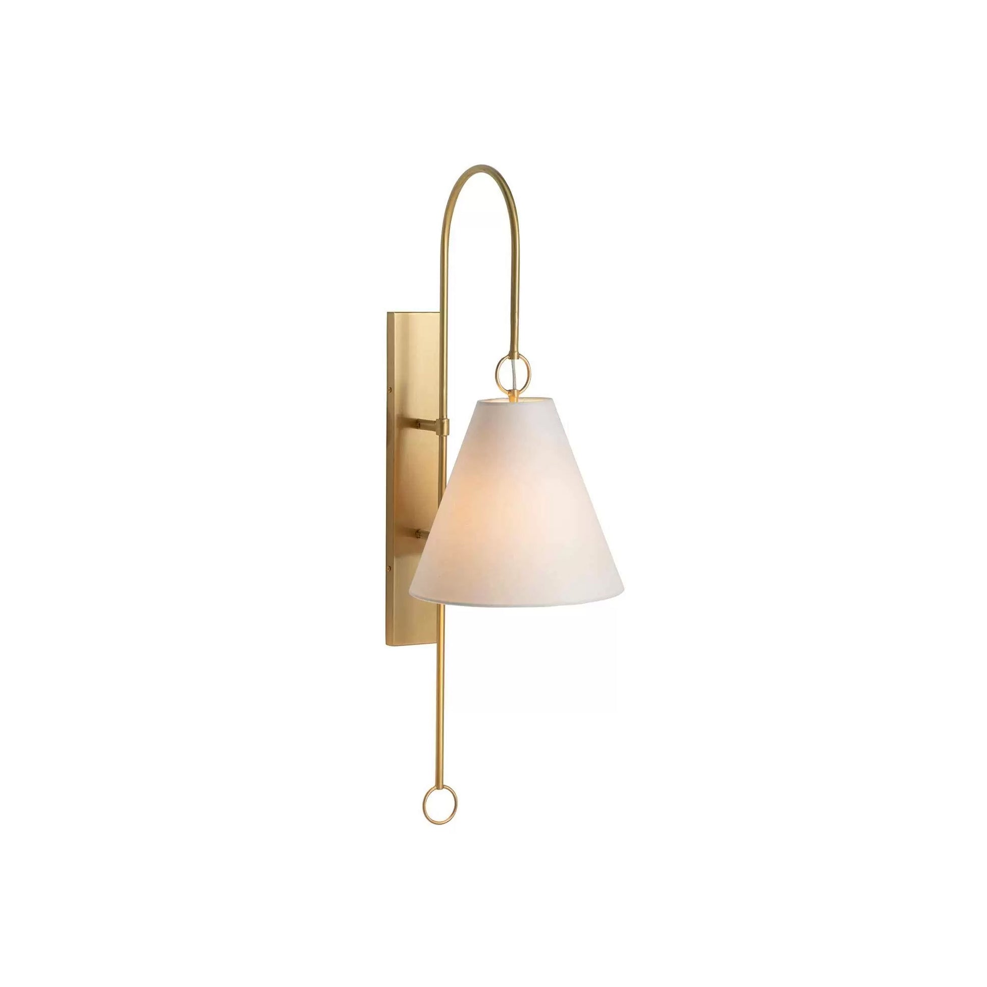 Ildvuvyi Modern Premium Brass Fabric Metal Wall Lamp