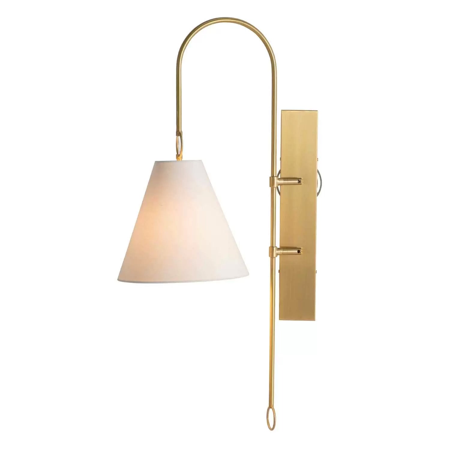 Ildvuvyi Modern Premium Brass Fabric Metal Wall Lamp