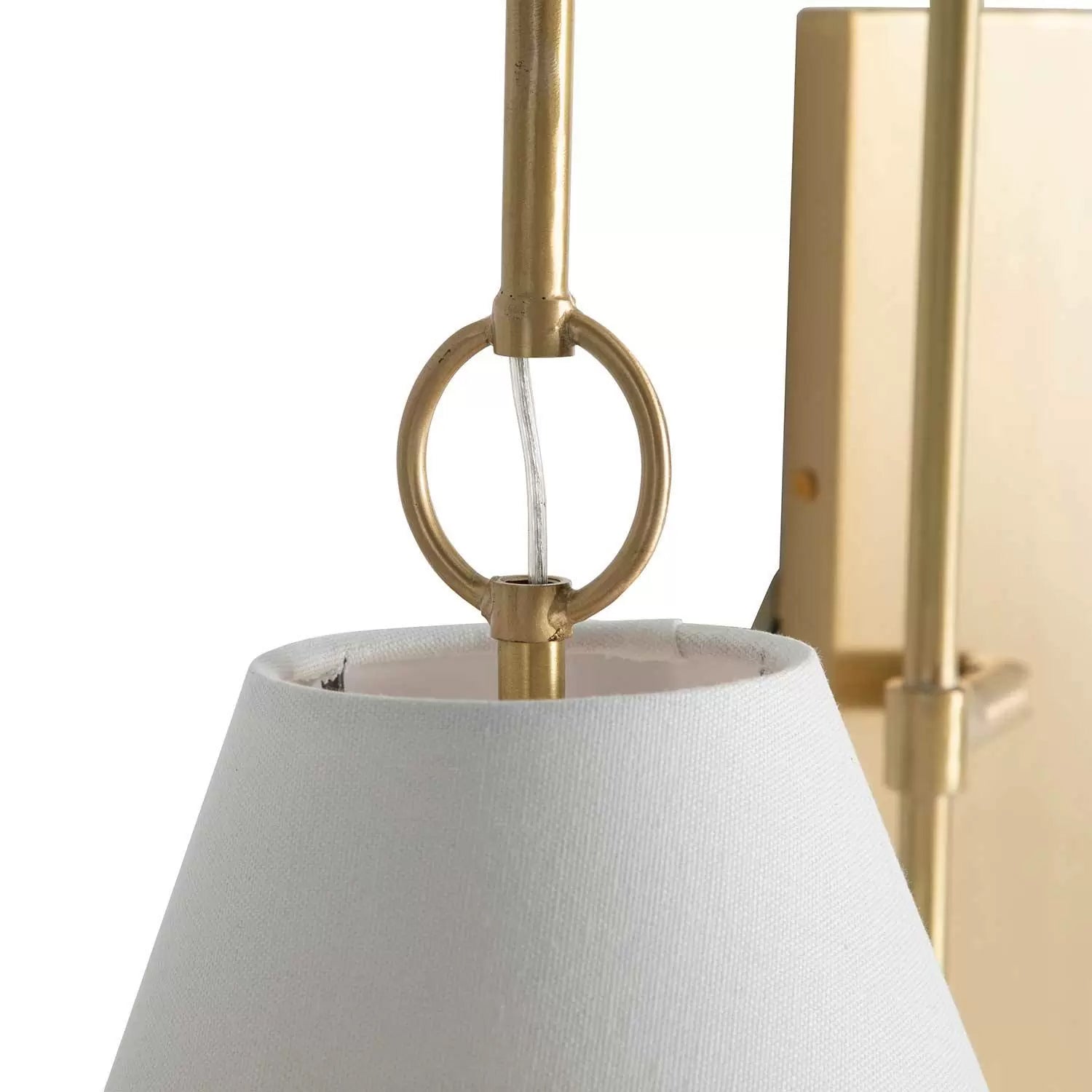 Ildvuvyi Modern Premium Brass Fabric Metal Wall Lamp
