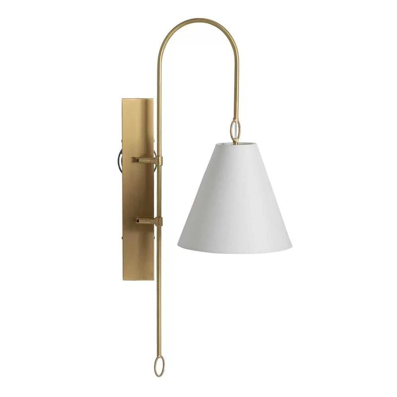 Ildvuvyi Modern Premium Brass Fabric Metal Wall Lamp