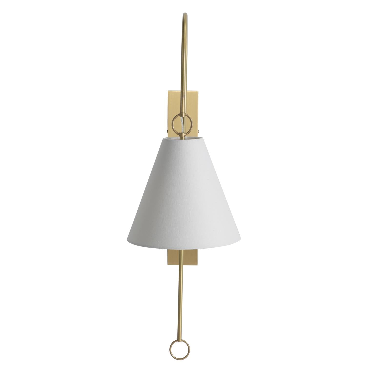 Ildvuvyi Modern Premium Brass Fabric Metal Wall Lamp