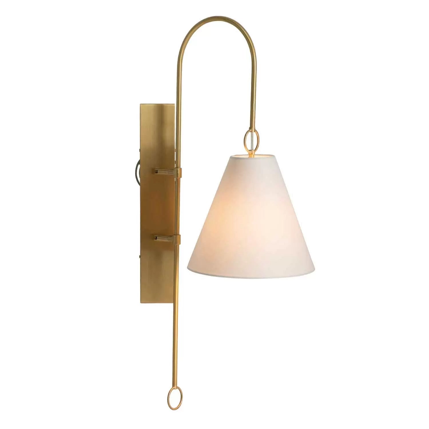 Ildvuvyi Modern Premium Brass Fabric Metal Wall Lamp