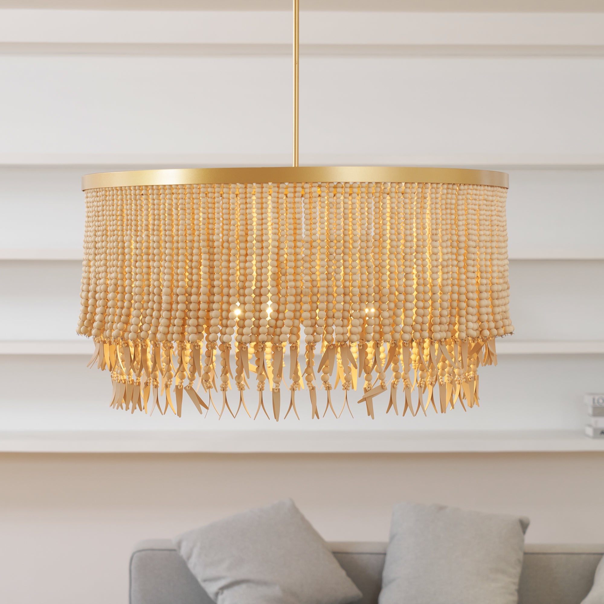 Ljomuvyn Postmodern Luxury Wood Metal Chandelier