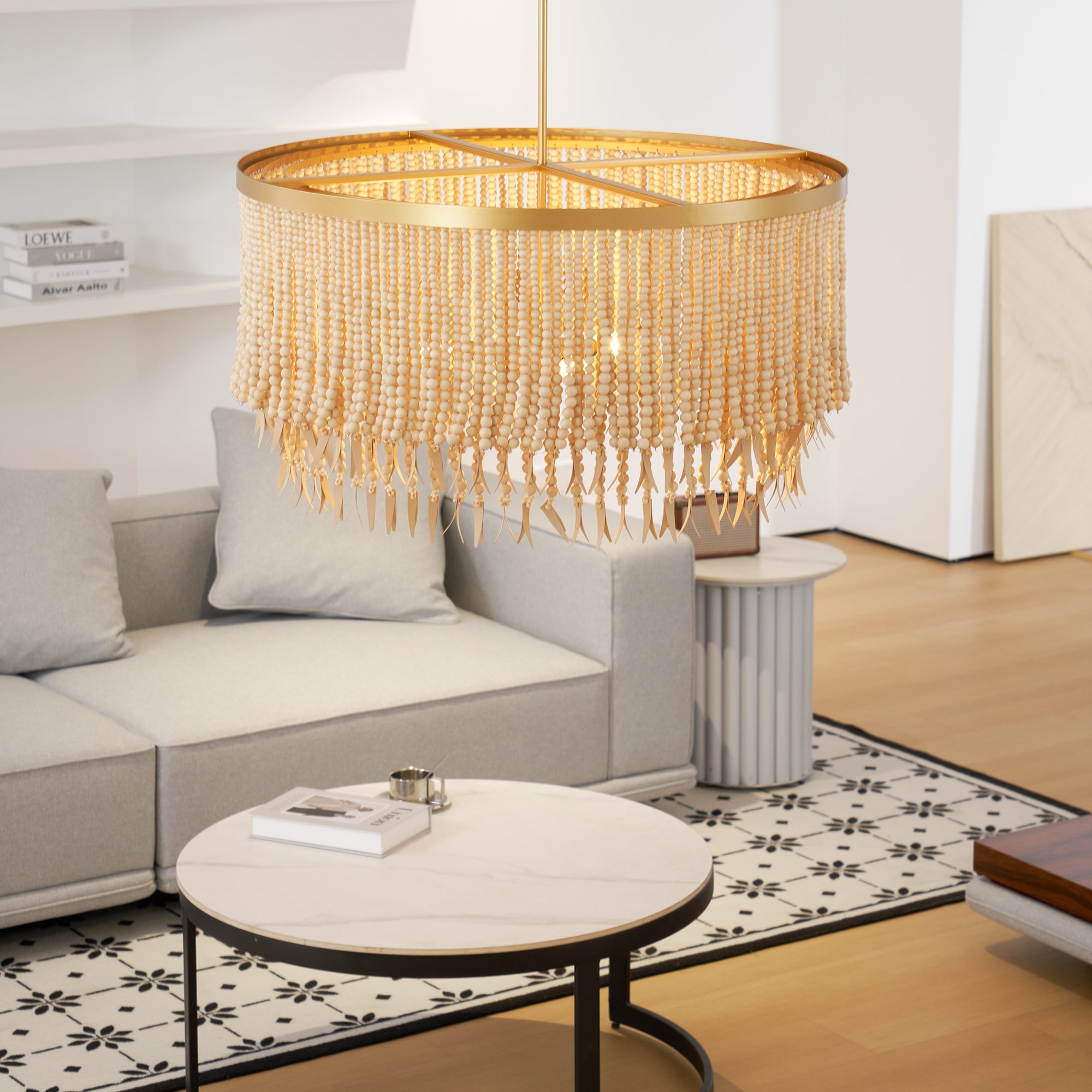Ljomuvyn Postmodern Luxury Wood Metal Chandelier