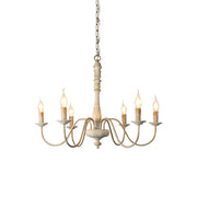 Ljomuvyi Traditional Farmhouse Metal Wood Chandelier