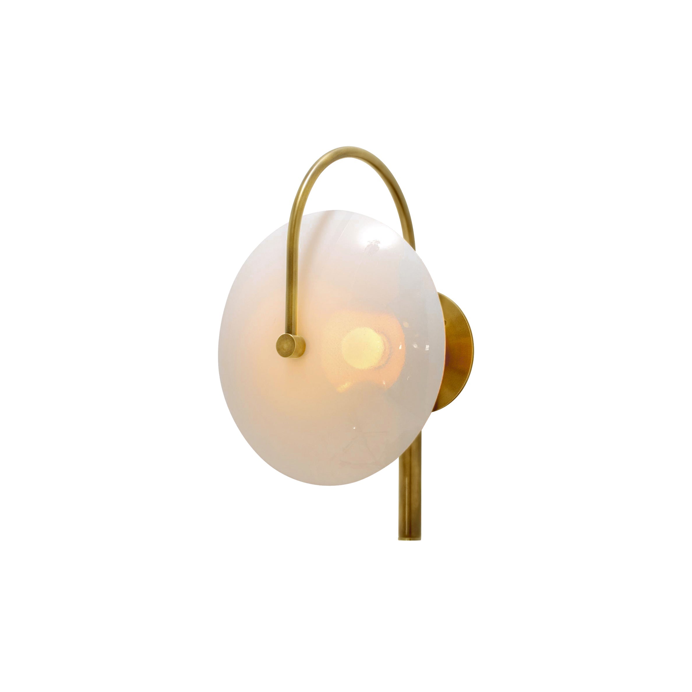 Norduvyn Modern Minimalist Art Metal Glass Wall Lamp