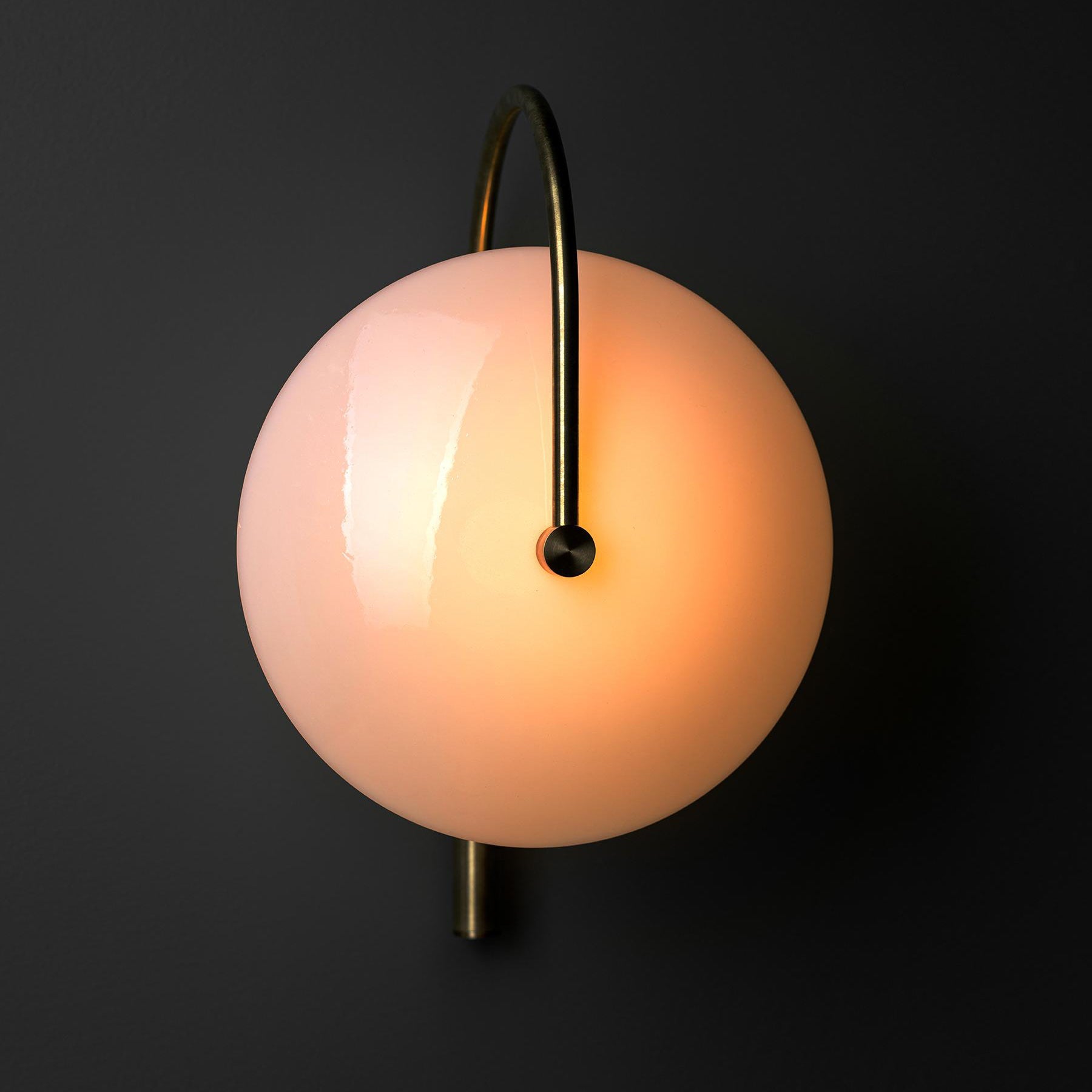 Norduvyn Modern Minimalist Art Metal Glass Wall Lamp