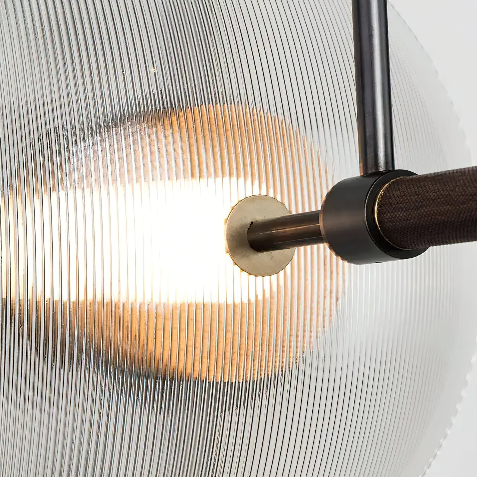 Norduvyn Modern Minimalist Art Metal Glass Wall Lamp