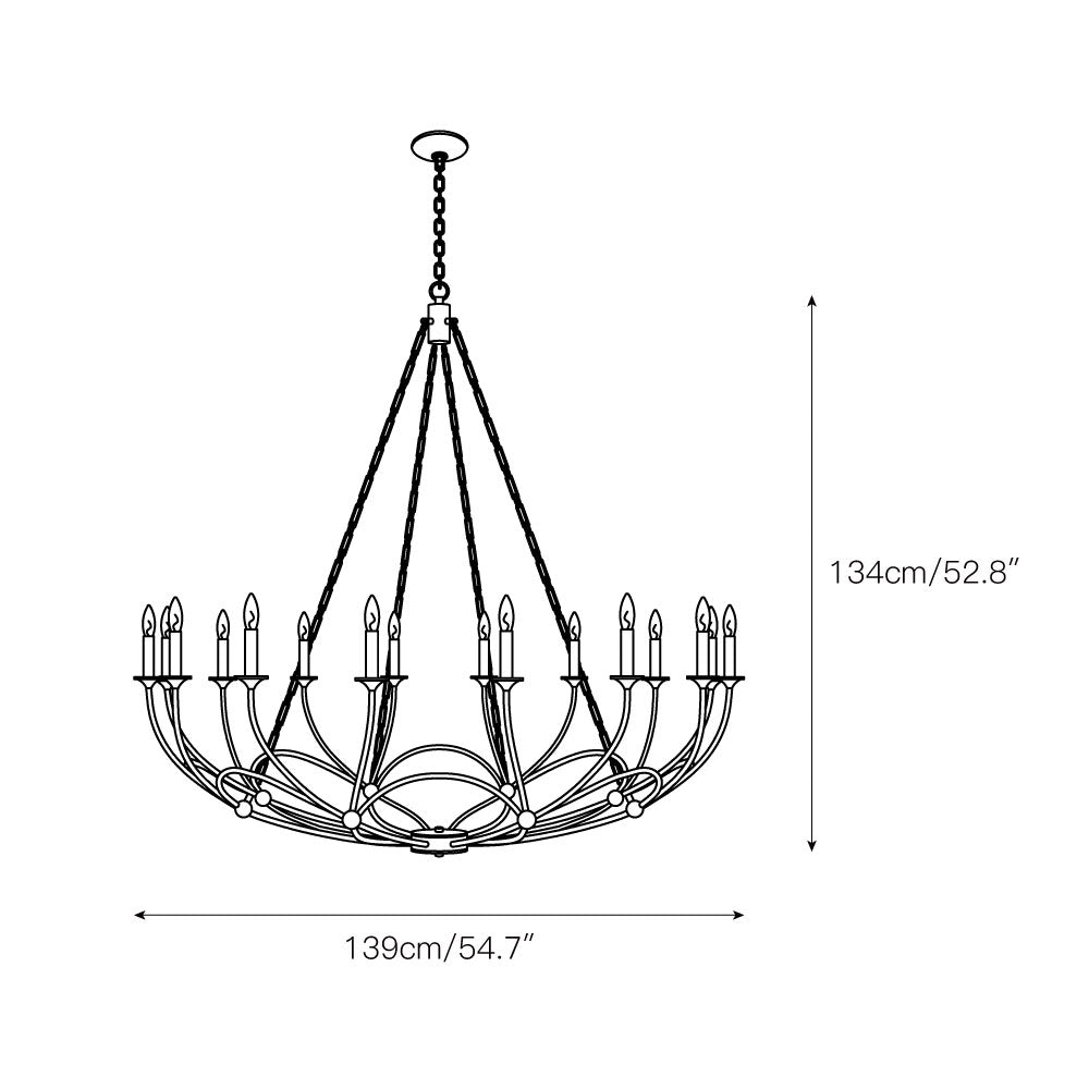 Ostruvyi Modern Minimalist Industrial Metal Chandelier