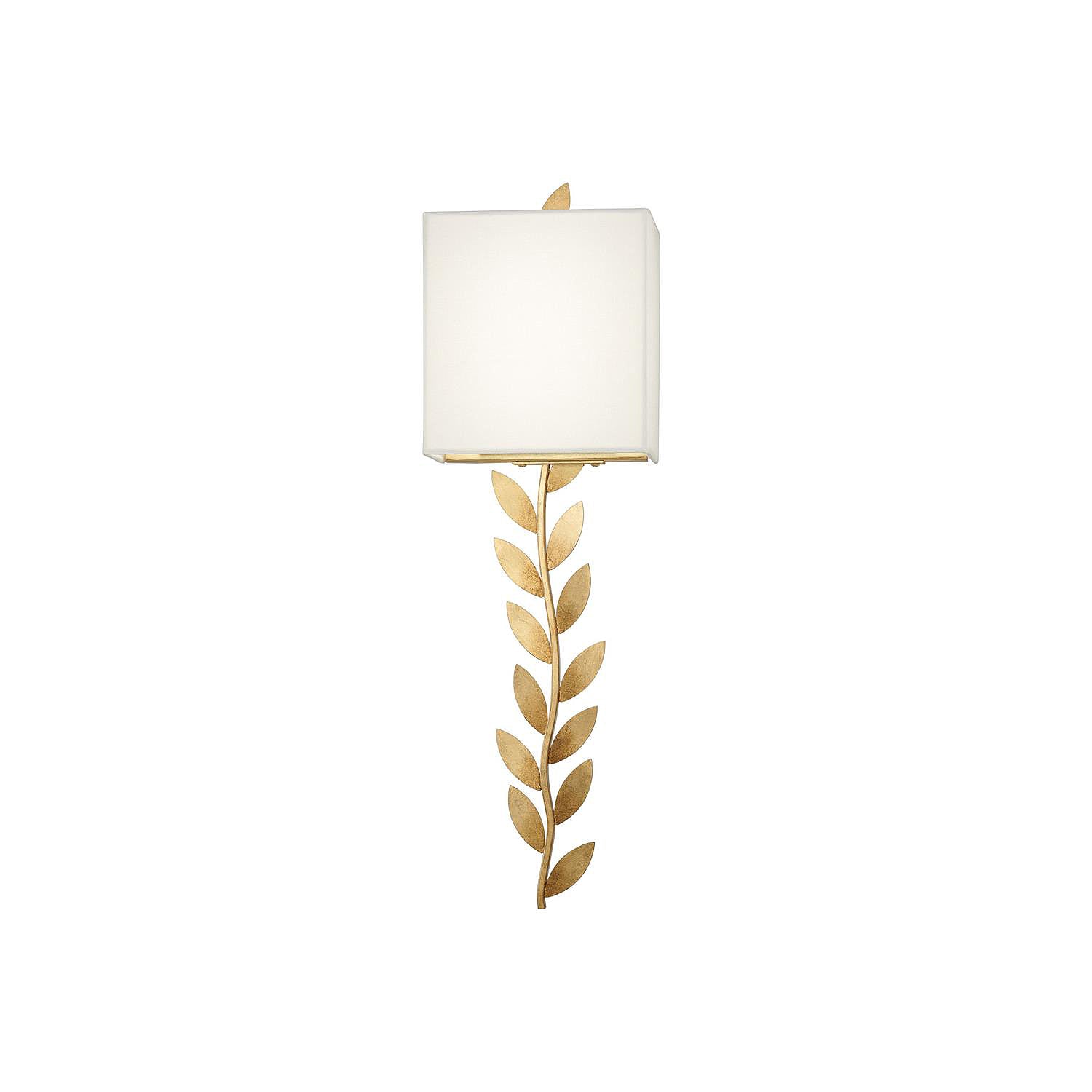 Plotuvyo Modern Minimalist Grove Brass Fabric Metal Wall Lamp