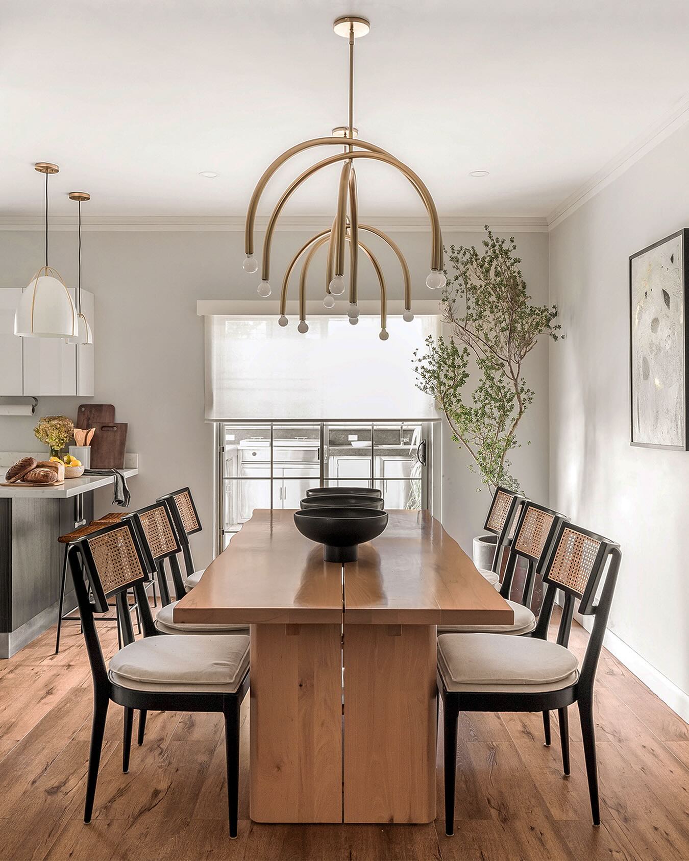 Hadden Modern Minimalist Brass Metal Chandelier - Lamp Copper