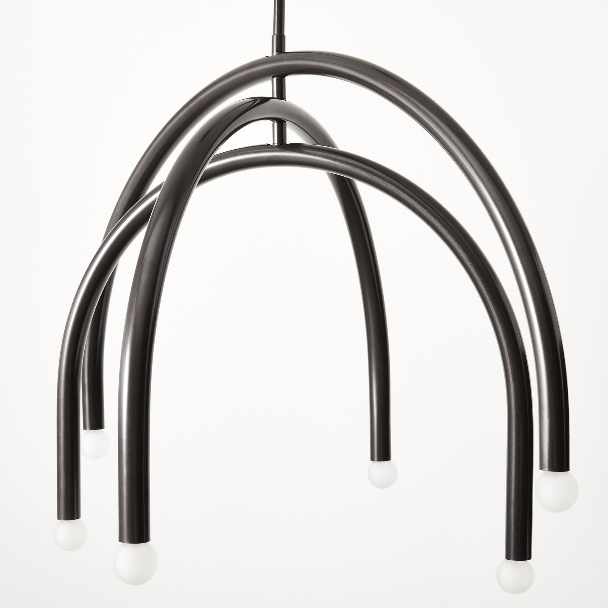 Hadden Modern Minimalist Brass Metal Chandelier - Lamp Copper