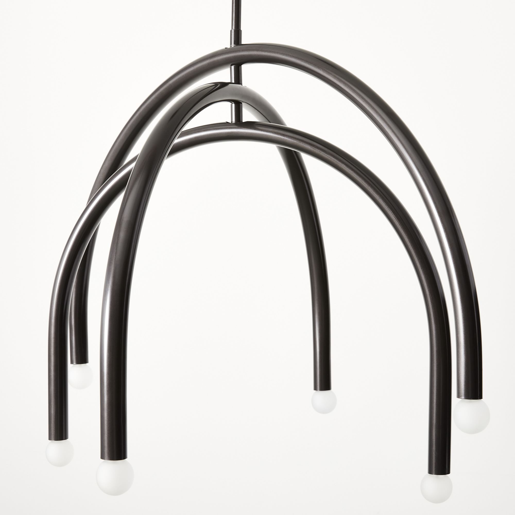 Hadden Modern Minimalist Brass Metal Chandelier - Lamp Copper